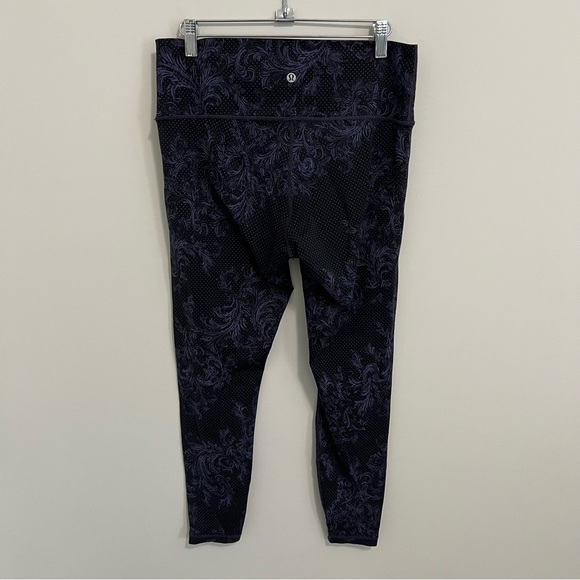 Lululemon Wunder Under High Rise Tight Nulux Foliage Moody Blues Black Size 12 - Picture 9 of 16